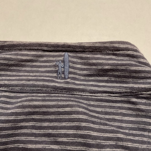 Johnnie O Hangin’ Out Men’s Pullover Gray Striped Quarter Zip - Picture 6 of 11